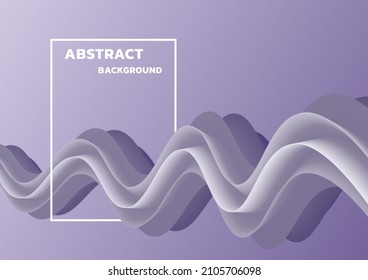 Abstract fluid 3d wave background wallpaper. Virtual reality future concept art.
