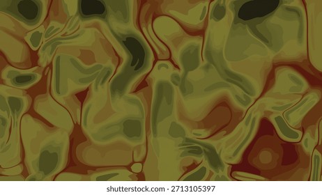Animación fluida Abstractas de Formas orgánicas en movimiento con Colores verdes y rojos en movimiento, abstractos de plástico, Regalías stock.
