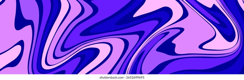 An abstract, fluid art background featuring a vibrant mix of swirling purple, blue, and lavender hues, creating a dynamic and modern marbled effect.