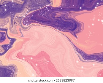 Abstract fluid art background , Luxurious ink marble-like abstract texture, Modern paint with glitter. Set of templates for banner, poster design. Fluid art painting