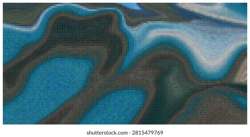 Abstract fluid art background with swirling blue and earthy tones, creating a dynamic and visually intriguing texture.