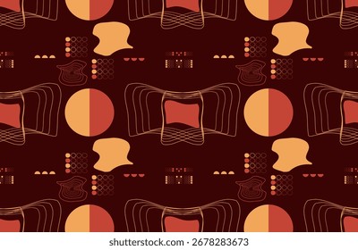 Abstractas arte fluido con inspiración física de alta tecnología, rojo fundido y ámbar brillan contra el fondo carmesí de obsidiana, irradiando una intensa energía volcánica y un flujo futurista.