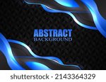 Abstract fluid background with black and blue color