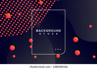 abstract fluid background with black & orange gradient. curvy, wavy, fluid, flowing, droplets, irregular shapes. suitable for background, landing page, wallpaper, home screen, theme. vector eps 10