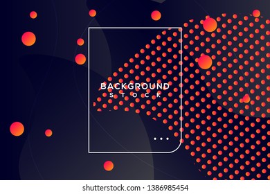 abstract fluid background with black & orange gradient. curvy, wavy, fluid, flowing, droplets, irregular shapes. suitable for background, landing page, wallpaper, home screen, theme. vector eps 10