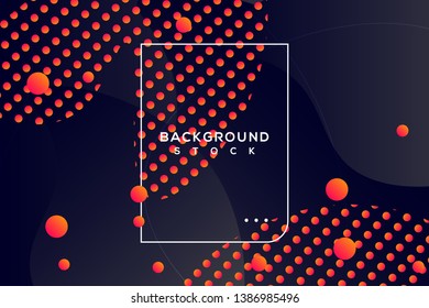 abstract fluid background with black & orange gradient. curvy, wavy, fluid, flowing, droplets, irregular shapes. suitable for background, landing page, wallpaper, home screen, theme. vector eps 10