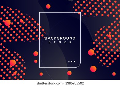 abstract fluid background with black & orange gradient. curvy, wavy, fluid, flowing, droplets, irregular shapes. suitable for background, landing page, wallpaper, home screen, theme. vector eps 10