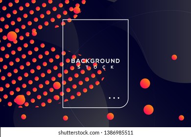 abstract fluid background with black & orange gradient. curvy, wavy, fluid, flowing, droplets, irregular shapes. suitable for background, landing page, wallpaper, home screen, theme. vector eps 10