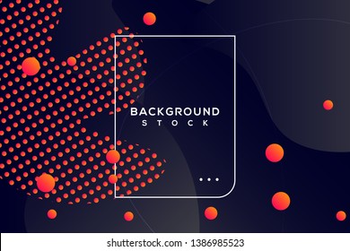 abstract fluid background with black & orange gradient. curvy, wavy, fluid, flowing, droplets, irregular shapes. suitable for background, landing page, wallpaper, home screen, theme. vector eps 10