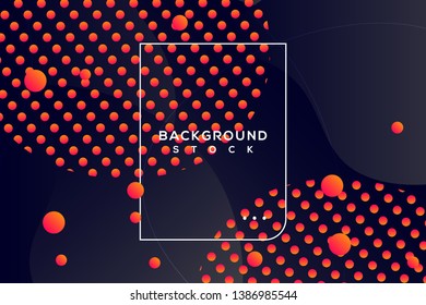 abstract fluid background with black & orange gradient. curvy, wavy, fluid, flowing, droplets, irregular shapes. suitable for background, landing page, wallpaper, home screen, theme. vector eps 10
