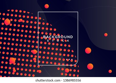 abstract fluid background with black & orange gradient. curvy, wavy, fluid, flowing, droplets, irregular shapes. suitable for background, landing page, wallpaper, home screen, theme. vector eps 10