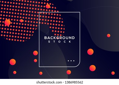 abstract fluid background with black & orange gradient. curvy, wavy, fluid, flowing, droplets, irregular shapes. suitable for background, landing page, wallpaper, home screen, theme. vector eps 10