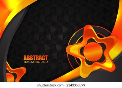 Resumen del fondo del líquido con color negro y naranja
