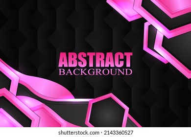 Abstract fluid background with black and pink color