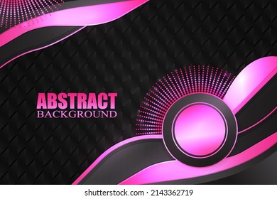 Abstract fluid background with black and pink color