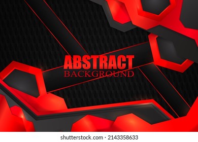 Abstract fluid background with black and red color
