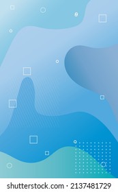 Resumen de fondo fluido con color azul, diseño de fondo moderno. Composición de formas de fluido azul con gradientes de moda. 