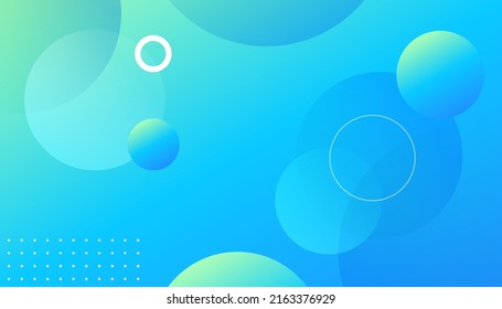 abstract fluid background with blue color. Geometric wallpaper with circle. Minimal fluid background for posters, placards, brochures, banners, web pages, headers, covers, and other. Eps10 vector