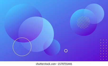 abstract fluid background with blue color. Circle Creative Wallpaper. Creative illustration for poster, web, landing, page, cover, ad, greeting, card, promotion