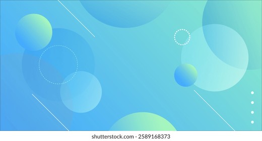 abstract fluid background with blue color. Geometric wallpaper with circle. Minimal fluid background for posters, placards, brochures, banners, web pages, headers, covers, and other. Eps10 vector