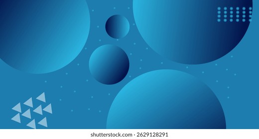Fondo fluido abstracto con color azul. Composición de Formas circulares. Composición y Elementos de Formas dinámicas. Color de fondo degradado moderno y de moda.