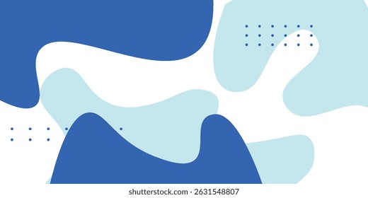 abstrakter, fließender Hintergrund mit blauer Farbe
