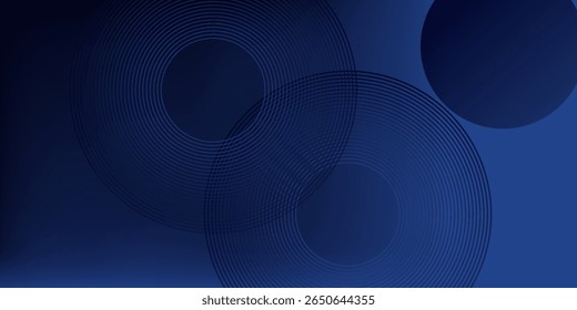 Fondo fluido abstracto con color azul. Composición de Formas circulares. Composición y Elementos de Formas dinámicas. Color de fondo degradado moderno y de moda. Eps10