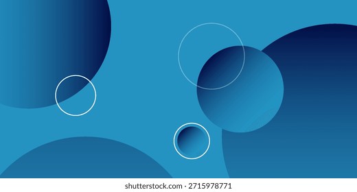 Fondo fluido abstracto con color azul. Composición de Formas circulares. Composición y Elementos de Formas dinámicas. Color de fondo degradado moderno y de moda. Ilustración vectorial Eps10 