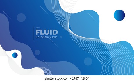 abstract fluid background with blue and white color