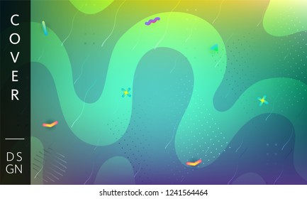 Abstract fluid background. Business modern A4 page layout.   Cover design template. Cover template with abstract fluid colors. Branding, posters, banners, catalog .