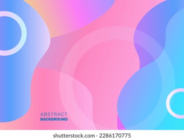 Abstract Fluid Background with Circles