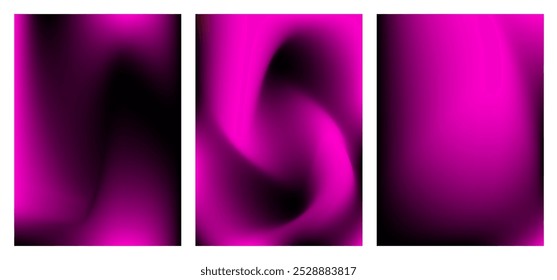 Abstract fluid background collection. Magenta gradient design for ideas, ads, social media posts, web, backdrop, banners, greeting, celebration, display, flyers, invitation, surface