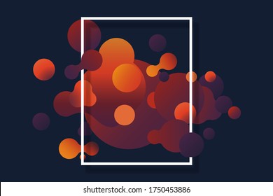 Abstrakter, flüssiger Hintergrund. Farbverlauf-Hintergrund-Design für Banner.