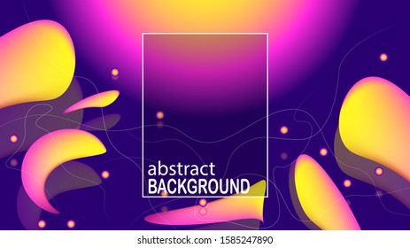 Abstract fluid background. Colorful dynamic shapes. EPS 10 stock vector - Vector