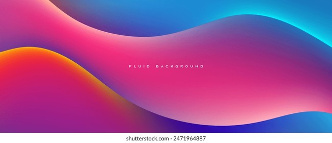 Abstract fluid background colorful liquid color design vector