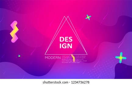 Abstract fluid background.  Colorful presentation backdrop. With copy text space. Cover template with abstract fluid colors. Bright vector cover illustration design.