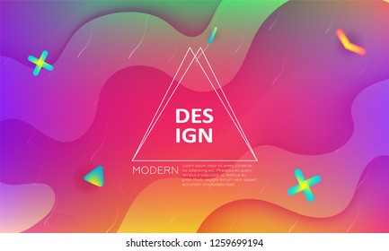 Abstract fluid background.  Colorful presentation backdrop. With copy text space. Cover template with abstract fluid colors. Bright vector cover illustration design.