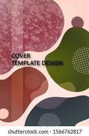 Abstract fluid background composition with vibrant color and dynamic shape. Trendy design template for flyers, banners, invitations, special offers and much more. Vector illustration