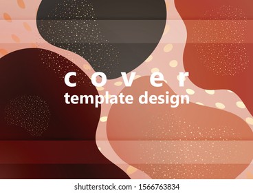 Abstract fluid background composition with vibrant color and dynamic shape. Trendy design template for flyers, banners, invitations, special offers and much more. Vector illustration