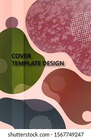 Abstract fluid background composition with vibrant color and dynamic shape. Trendy design template for flyers, banners, invitations, special offers and much more. Vector illustration