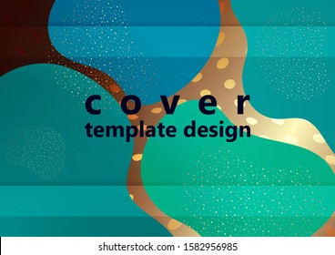 Abstract fluid background composition with vibrant color and dynamic shape. Trendy design template for flyers, banners, invitations, special offers and much more. Vector illustration