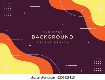Abstract fluid background with curvy shapes