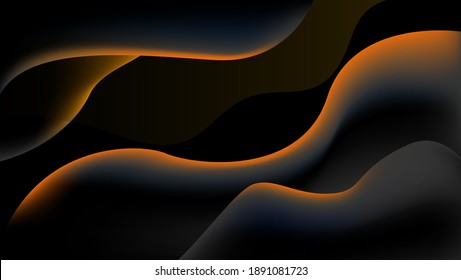 fondo de líquido abstracto con color oscuro y naranja