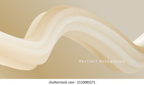 Abstract fluid background design Minimal style 3d vector illustration