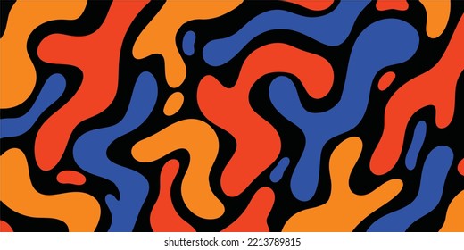 Resumen de diseño de fondo de fluido para afiches, papel pintado y patrón. Colección de diseño de forma líquida