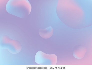 abstract fluid background with floating organic shape blue and purple for wallpaper website banner