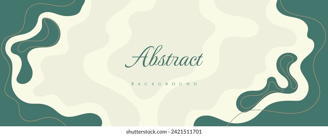 abstract fluid background with green and brown color. vector illustration