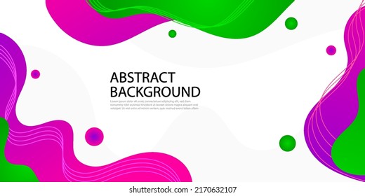 Abstract fluid background with green and purple color.Eps10 vector