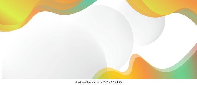 Fondo fluido Abstractas en colores verdes y amarillos. adecuado para presentaciones