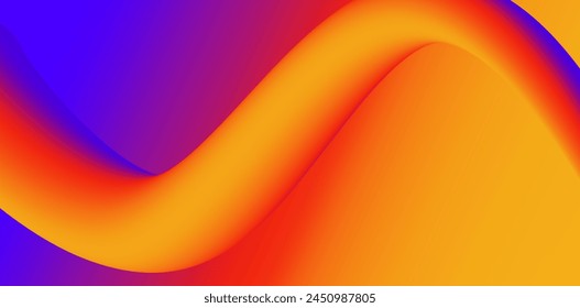 Abstract fluid background layout. Bright color blending wave. Modern design template for posters, ad banners, brochures, flyers, covers, websites.